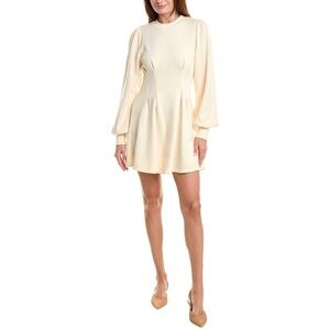En Saison Aislin Mini Sweatshirt Dress in Natural Cream Size Small NWT